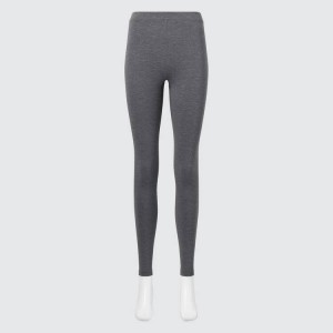 Dámské Legíny Uniqlo Heattech Extra Warm Bavlněné Thermal Tmavě Šedé | AGHNZCR-85