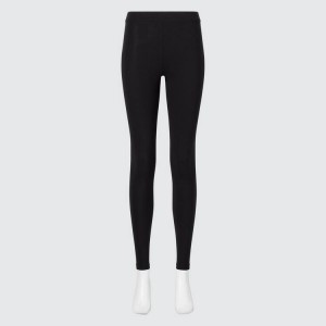 Dámské Legíny Uniqlo Heattech Extra Warm Bavlněné Thermal Černé | OSHZPDG-56