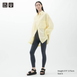 Dámské Legíny Uniqlo U Seamless Tmavě Šedé | ADSYHFE-70