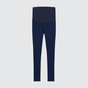 Dámské Legíny Uniqlo Ultra Stretch Denim Maternity Blankyt | DQUWKHE-04