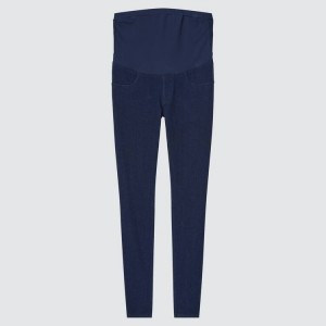 Dámské Legíny Uniqlo Ultra Stretch Maternity Denim Blankyt | TZVCUML-84