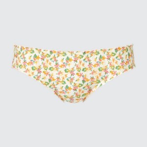 Dámské Spodní Prádlo Uniqlo Mid Rise Flower Print Frill Krém | OEFZXWG-13