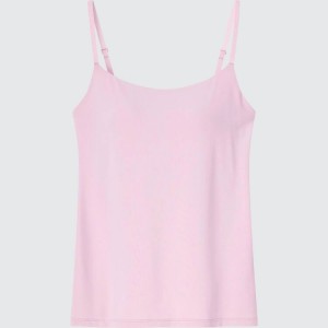 Dámské Topy Uniqlo Airism Camisole Růžové | MQOXDCH-70