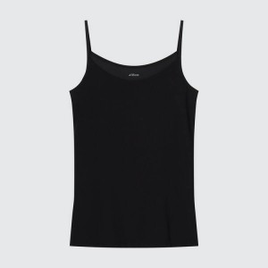 Dámské Topy Uniqlo Airism Camisole Černé | HOWPVXN-48