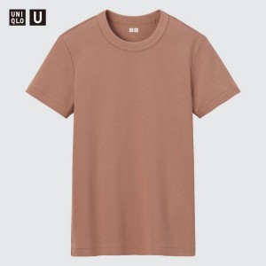 Dámské Tričko Uniqlo U Crew Neck Růžové | SWPFNTD-69