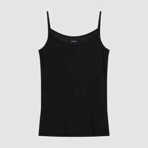 Dámské Vesta Uniqlo Airism Camisole Černé | VAYTNIG-27