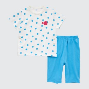 Dítě Loungewear Uniqlo Dry Picturebook Ut Krátké Sleeved Blankyt Bílé | AVYIUXK-05