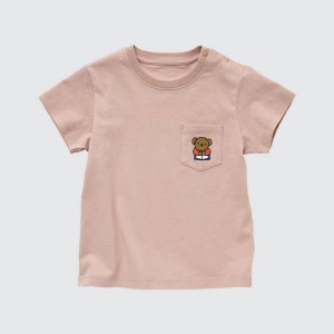 Dítě Tričko Uniqlo Picturebook Ut Grafická Hnědé | VMAKJGY-07