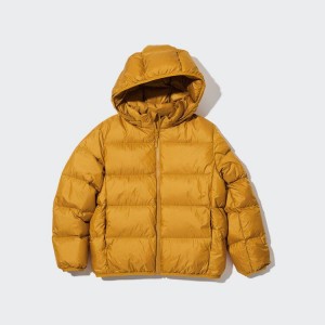 Dětské Parka Uniqlo Ultra Light Down S Kapucí Žluté | WNQJPFR-62