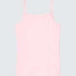 Dětské Topy Uniqlo Airism Bavlněné Blend Camisole Růžové | WRKTAPU-92