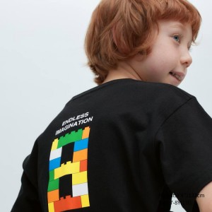 Dětské Tričko Uniqlo Lego® City Ut Grafická Černé | UDIPRVY-30