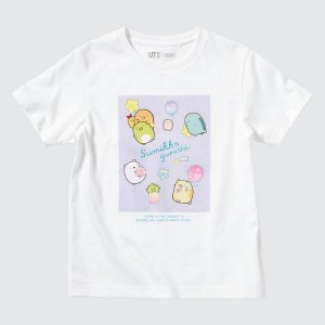 Dětské Tričko Uniqlo Sumikkogurashi Ut Grafická Bílé | JAWKUYG-26