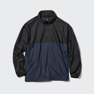 Pánské Bundy Uniqlo Pocketable Uv Protection Anorak Černé | NUCZKRP-23