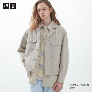 Pánské Bundy Uniqlo U Krátké Béžový | ULKVEXJ-62