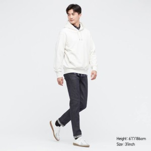 Pánské Džíny Uniqlo Selvedge Stretch Slim Fit Tmavě Blankyt | YOJGITU-60