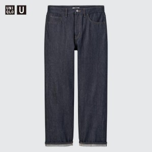 Pánské Džíny Uniqlo U Selvedge Regular Fit Tmavě Blankyt | OBCVURH-13