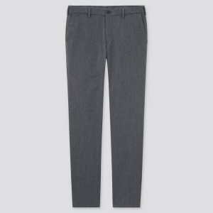 Pánské Kalhoty Uniqlo Bavlněné Stretch Slim Fit Chinos (2021 Season) Šedé | GMLTKDN-41