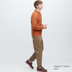 Pánské Kalhoty Uniqlo Cargo Jogger (Long) Hnědé | QDFGMHX-45