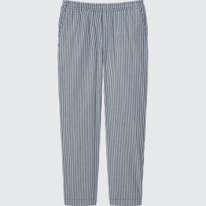 Pánské Kalhoty Uniqlo Hickory Easy Relaxed Ankle Length Blankyt | FKLSBIR-78