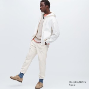 Pánské Kalhoty Uniqlo Joggers Bílé | RKWTJIS-82