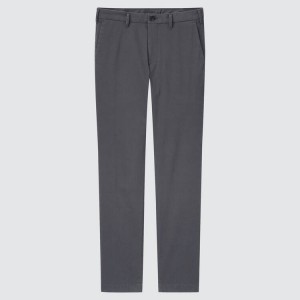 Pánské Kalhoty Uniqlo Slim Fit Chinos Šedé | LETUXGO-34