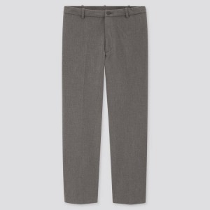 Pánské Kalhoty Uniqlo Smart Pohodlí Ankle Length (2020 Season) Šedé | OAZDPNG-31