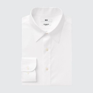 Pánské Košile Uniqlo Super Non-iron Slim Fit (Regular Collar) Bílé | OZMQKJL-08