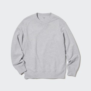 Pánské Loungewear Uniqlo Sweatshirt Šedé | TPQOCEU-23