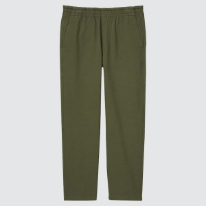 Pánské Loungewear Uniqlo Washed Jersey Ankle Length Tmavě Zelene | IGUBVAY-53