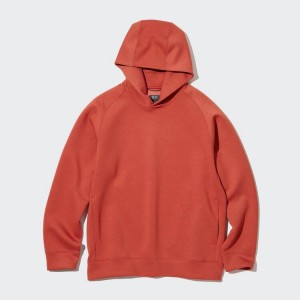 Pánské Mikina s Kapucí Uniqlo Dry Stretch Oranžové | JIVTKAY-19