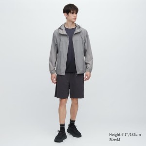 Pánské Parka Uniqlo Uv Protection Pocketable Šedé | MQGSWTK-35