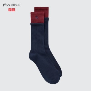 Pánské Ponožky Uniqlo Jw Anderson Tmavě Blankyt | FSJKBYH-62