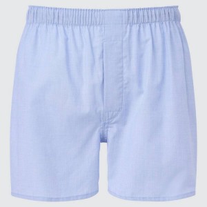 Pánské Spodní Prádlo Uniqlo Woven Broadcloth Boxerské (2021 Season) Blankyt | NAGPLZE-69