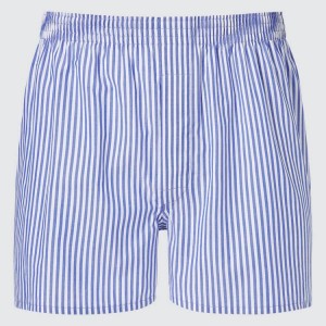 Pánské Spodní Prádlo Uniqlo Woven London Pruhovaný Boxerské Blankyt | TYCZKDH-04