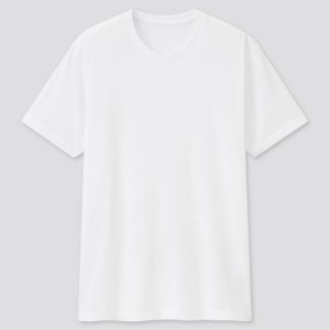 Pánské Tričko Uniqlo Dry Crew Neck (2021 Season) Bílé | FTXOWVE-41