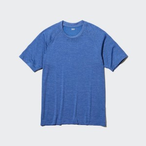 Pánské Tričko Uniqlo Dry-ex Crew Neck Blankyt | KYDFSMR-37