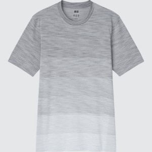 Pánské Tričko Uniqlo Dry-ex Crew Neck Šedé | SAUVPMX-72