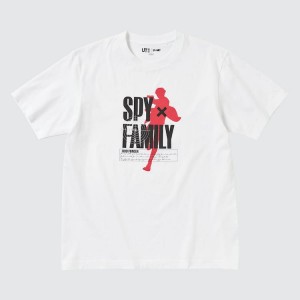 Pánské Tričko Uniqlo Spy X Family Ut Grafická Bílé | RWAMJOI-95