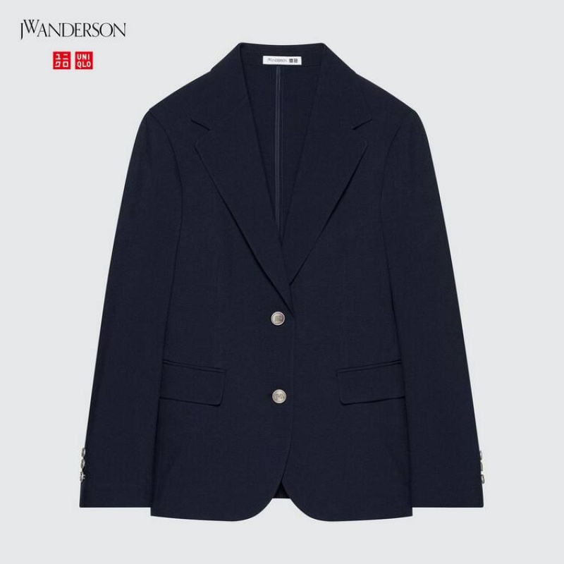 Dámské Bundy Uniqlo Jw Anderson Airsense Ultra Light Tmavě Blankyt | JLIXWCS-07