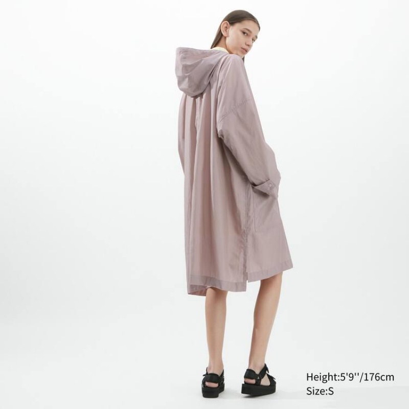 Dámské Bundy Uniqlo U Poncho Růžové | RVILHTE-20