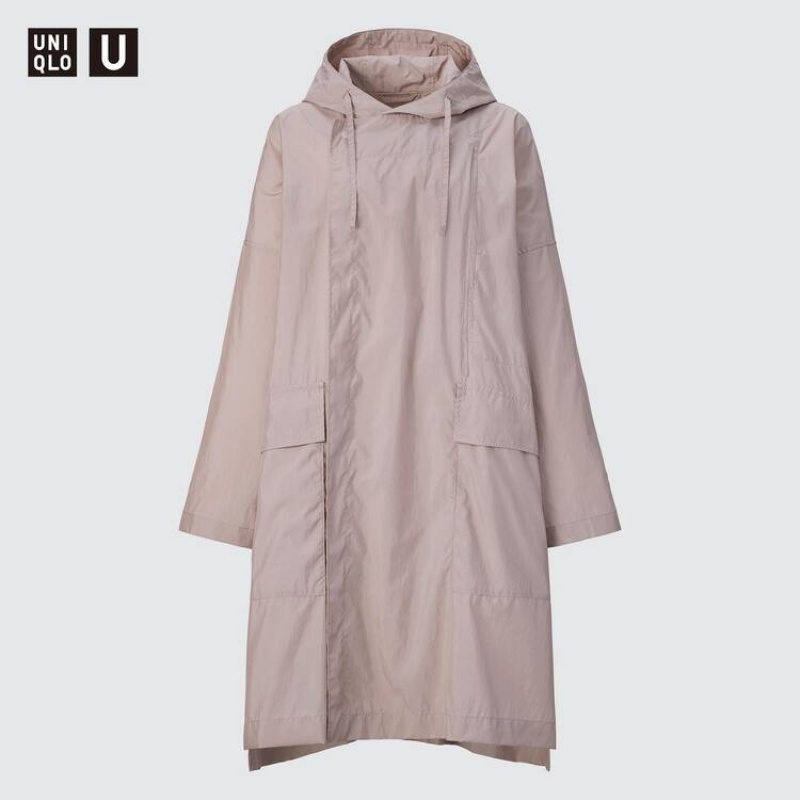 Dámské Bundy Uniqlo U Poncho Růžové | RVILHTE-20