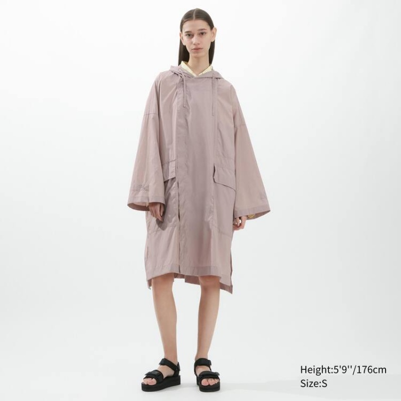 Dámské Bundy Uniqlo U Poncho Růžové | RVILHTE-20