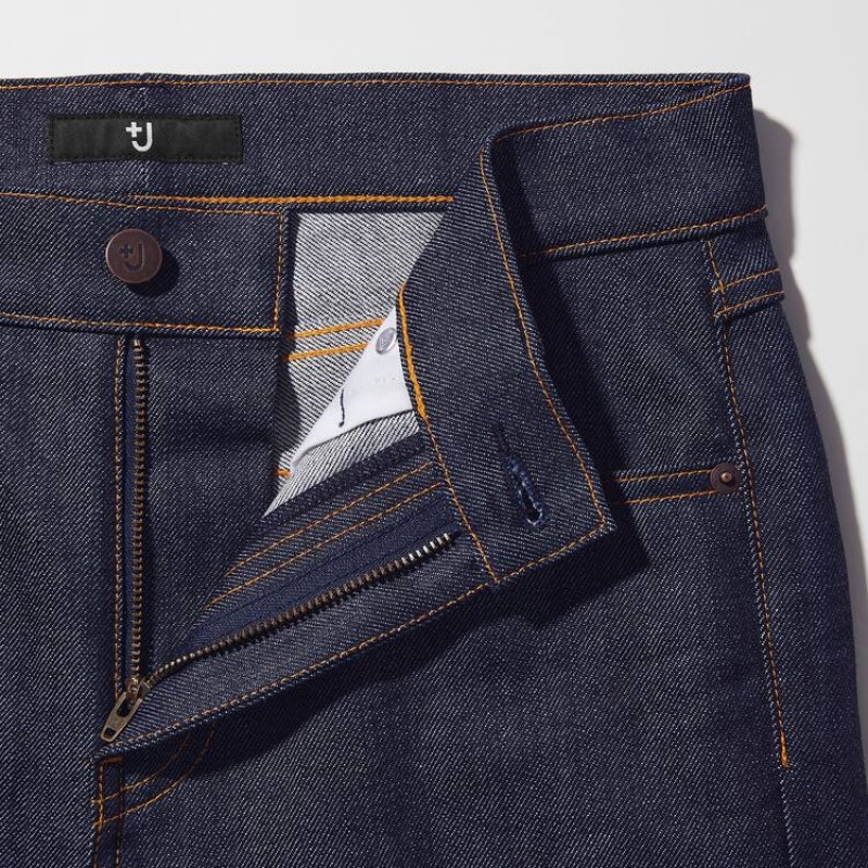 Dámské Džíny Uniqlo +j Selvedge Rovný Leg Šedé | NKHELIP-82