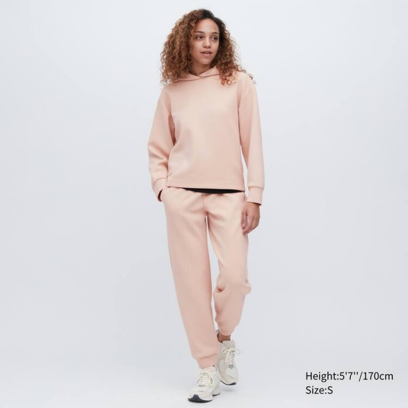 Dámské Kalhoty Jogger Uniqlo Dry Sweat Růžové | IEMHQWZ-74