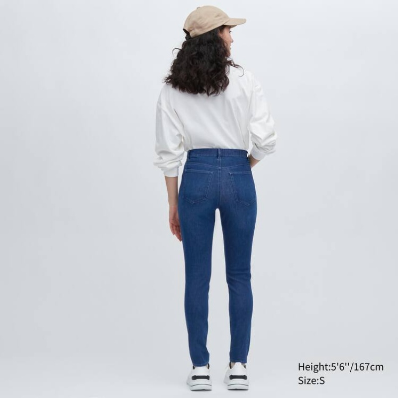 Dámské Kalhoty Uniqlo Ultra Stretch Denim Blankyt | ZHMOIRY-82