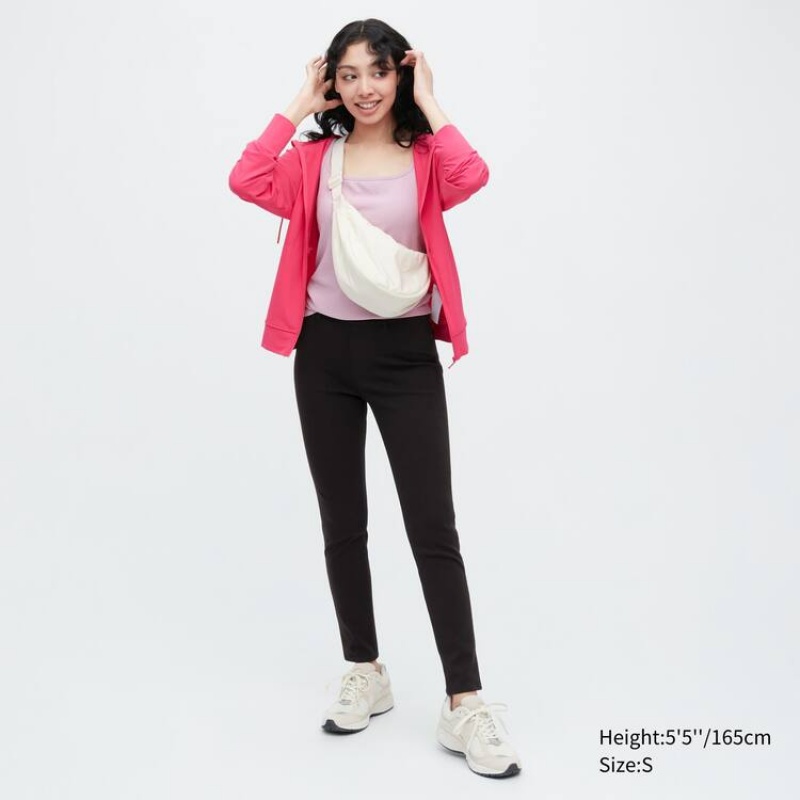 Dámské Kalhoty Uniqlo Ultra Stretch Černé | ZKWGLME-68