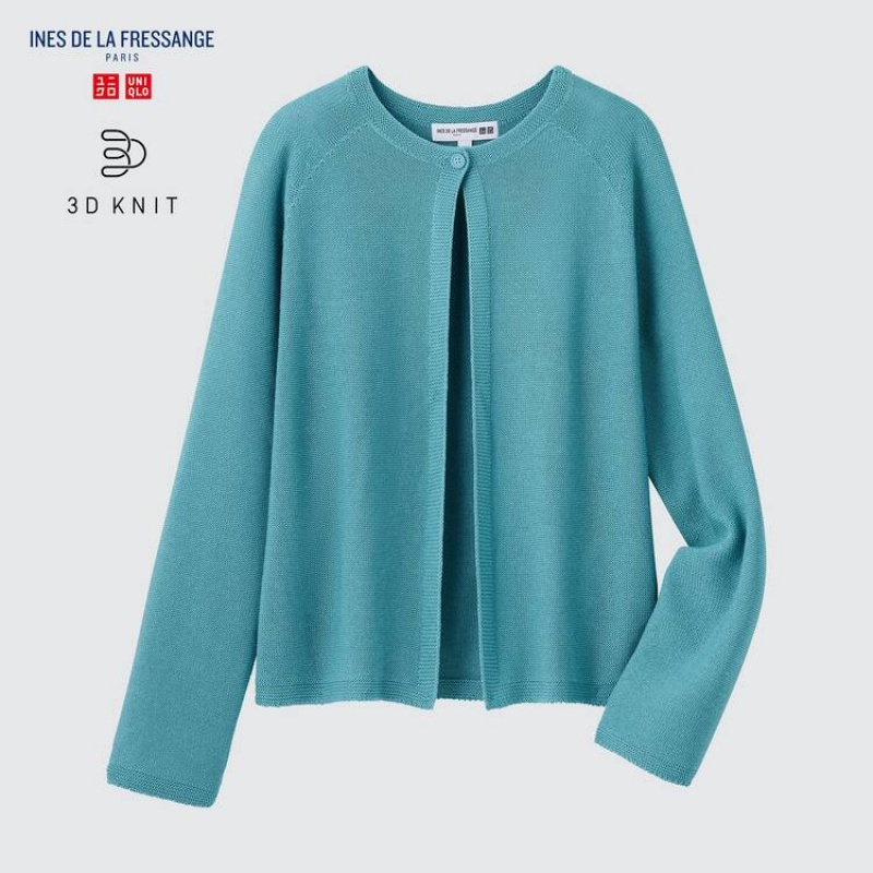 Dámské Kardigan Uniqlo Ines De La Fressange 3d Knit Seamless Blankyt | HBJCATQ-09