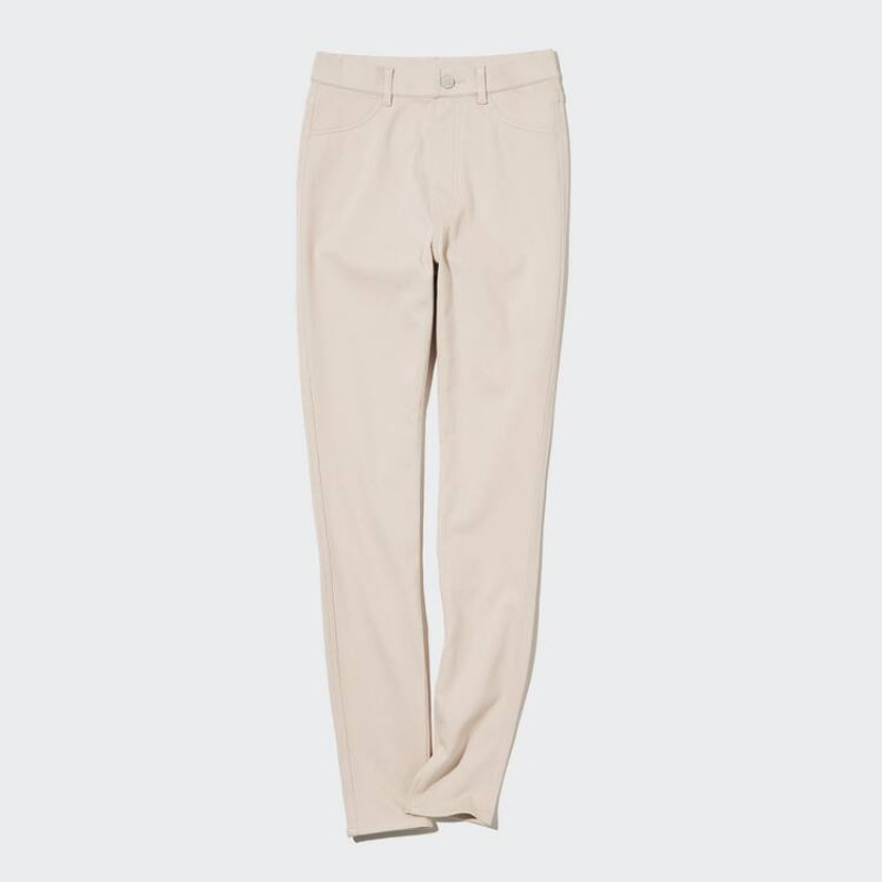 Dámské Legíny Uniqlo Heattech Ultra Stretch Thermal (Long) Béžový | LOKEYRG-17