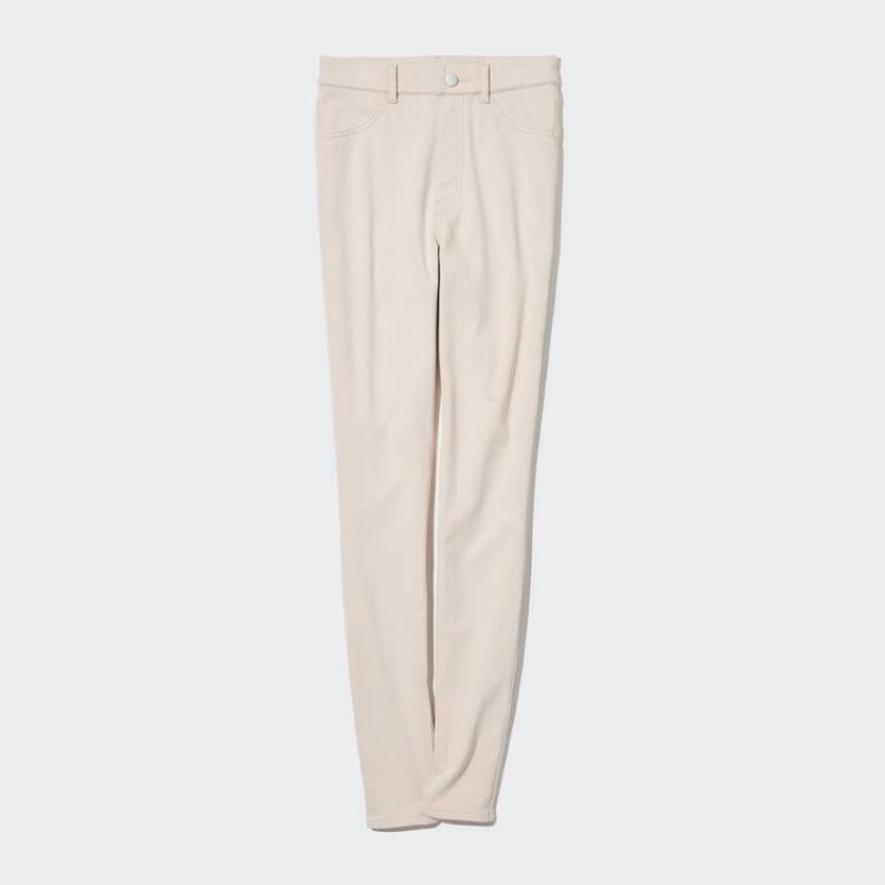 Dámské Legíny Uniqlo Heattech Ultra Stretch Thermal (Long) Béžový | LOKEYRG-17