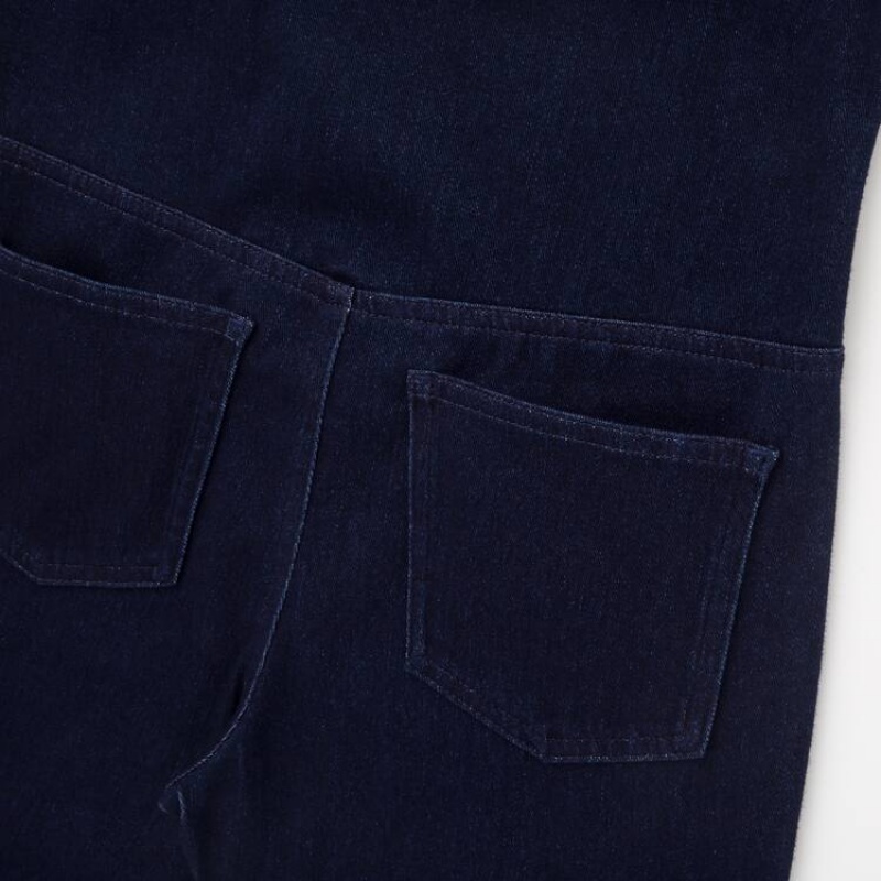 Dámské Legíny Uniqlo Maternity Long Denim (2020 Season) Tmavě Blankyt | TEOJKPV-53